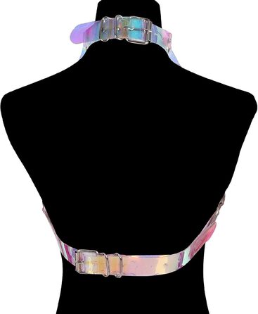 Жіночий шкіряний корсет-нагрудник PETMHS Punk Gothic з лазерним малюнком