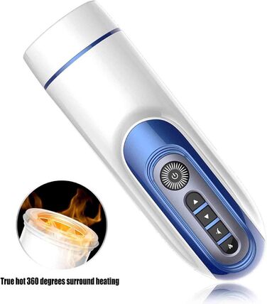 Масажер для чоловіків з нагріванням та 7 режимами вібрації, 3D силіконова вагіна, автоматичний масажер для чоловіків