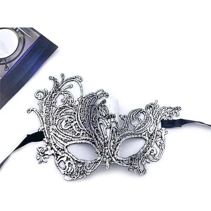 Маска для обличчя WAJJWI 5 шт. - маскарадна маска для жінок, вечірка, косплей, Новий рік, святкова маска для костюма, мереживна маска для клубу