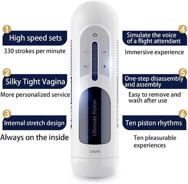 Масажер для чоловіків з телескопічним режимом, автоматичний стимулятор пеніса, секс-іграшка