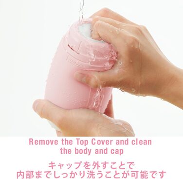 Мастурбатор Tenga Puffy Erdbeerrosa - клубнично-рожевий, 16,5 см