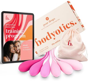 Bodyotics Тренажер для дна тазу для жінок - Комплект для тренування Kegel - 6-частинний набір для початківців