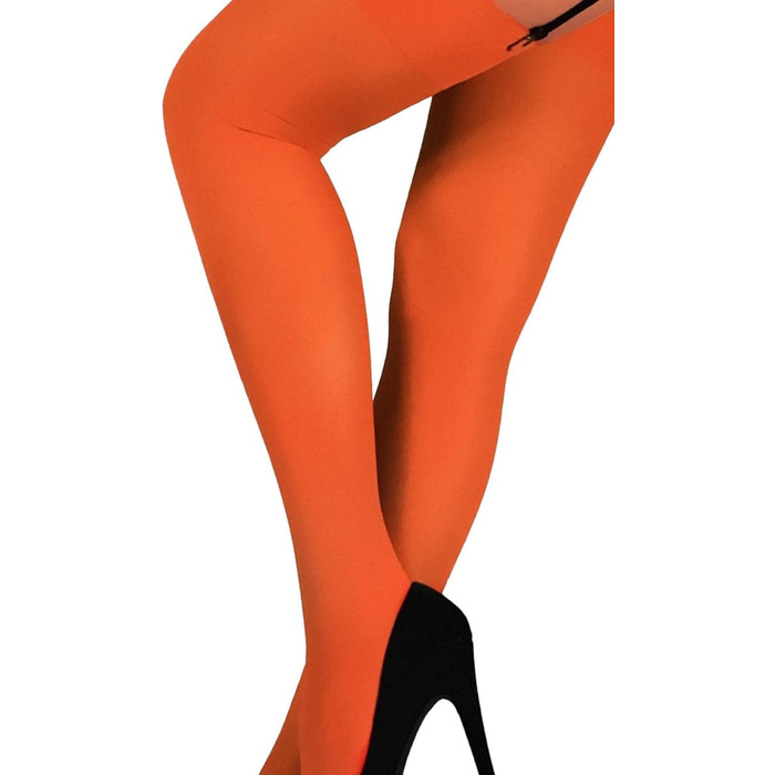 Чулки до коліна MILA MARUTTI для гетра, мікрофібра, 40 ден, помаранчевий/західний колір (смугастий)