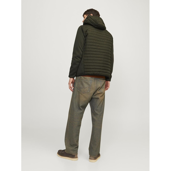 Чоловіча гібридна куртка JACK & JONES Mae Hybridjacke, колір Rosin/Marmelade, розмір XXL