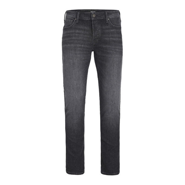 Чоловічі джинси Jack & Jones JJIMIKE Tapered Fit (завужені), великий розмір, чорний денім, 42W / 32L