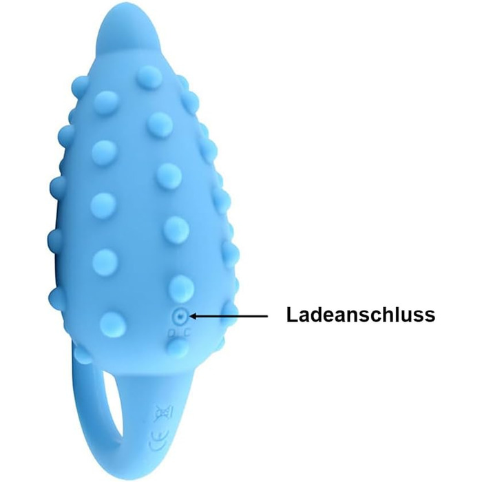 Секс-іграшка NAIXBTY: вібруюче яйце з силікону з пультом дистанційного керування. Для вагінальної та кліторальної стимуляції. Підходить для пар. (Блакитний)