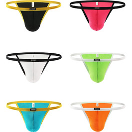 Сексуальні чоловічі труси iKingsky з модалю, підтягуючі, 6 штук, розмір M