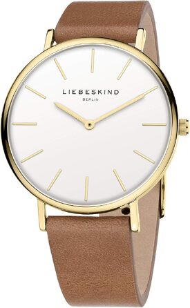 Жіночий аналоговий кварцовий годинник Liebeskind Berlin 38 мм (Золотистий / Коричневий)