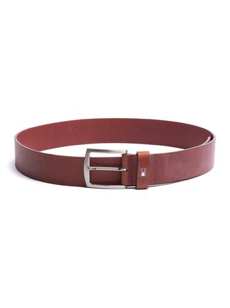 Шкіряний ремінь Tommy Hilfiger New Denton, темно-коричневий, ширина 4 см