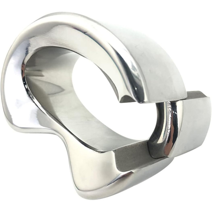 Кільце для статевого члена, нержавіюча сталь, для чоловіків, велике, срібне