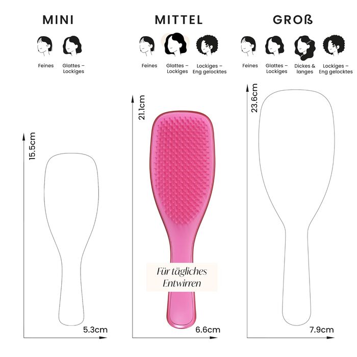 Щітка для волосся Tangle Teezer Ultimate Detangler для вологого та сухого волосся всіх типів, рожева (Afterparty Pink)