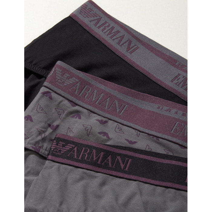 Труси чоловічі Emporio Armani (3 шт. в упаковці) XL, чорний/темно-сірий/магнітний