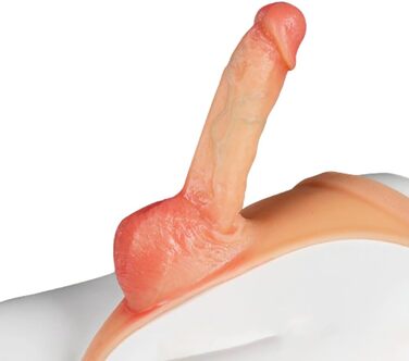 Реалістична пеніс-манжета з венами та яєчками для чоловіків та жінок, SM-іграшка, збільшувач пеніса