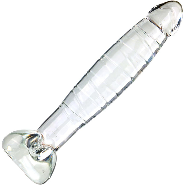 Скляний анальний дildo Hrekssi: реалістичний дизайн, стимуляція G-точки, для жінок та чоловіків