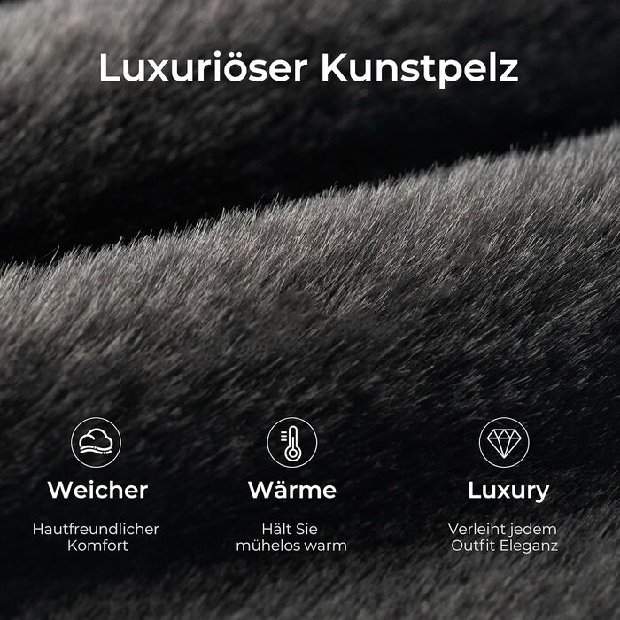 Жіночі домашні капці Snug Leaves з штучним хутром та ефектом пам'яті Memory Foam, чорні, розмір 38/39 EU