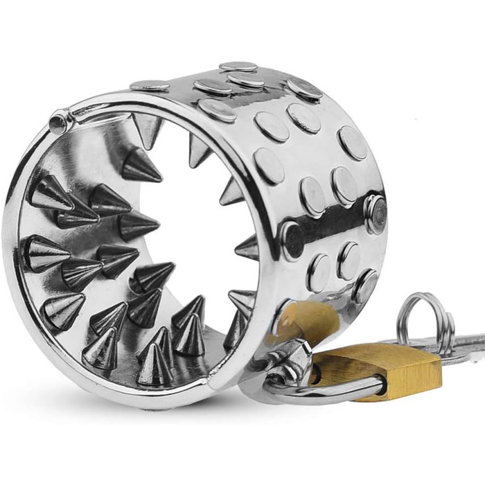 Кольцо для статевого члена з металу, з шипами, стимулятор, для чоловіків, 40 мм