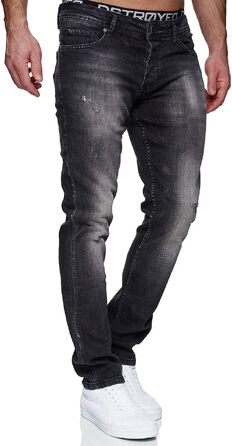 Чоловічі джинси MERISH Slim Fit з еластичного деніму, модель 1507, антрацит (42W / 34L)