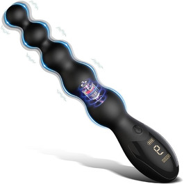 Анальні вібратори з силікону Kuaecr: масажер для стимуляції G-точки та простати, 9 режимів вібрації, для жінок та чоловіків