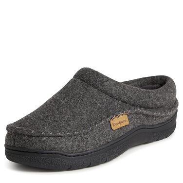 Чоловічі домашні капці Dearfoams Thompson Clog з ефектом пам'яті (Memory Foam), сіра вовна, розмір 42/43 EU
