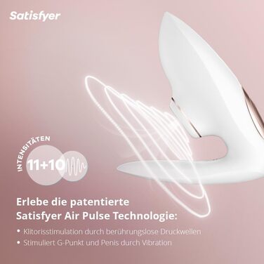 Satisfyer Pro 4 Couples: вібратор та стимуляція тими хвилями для пар | Інтимна іграшка для жінок та чоловіків | Тихий та потужний вібратор