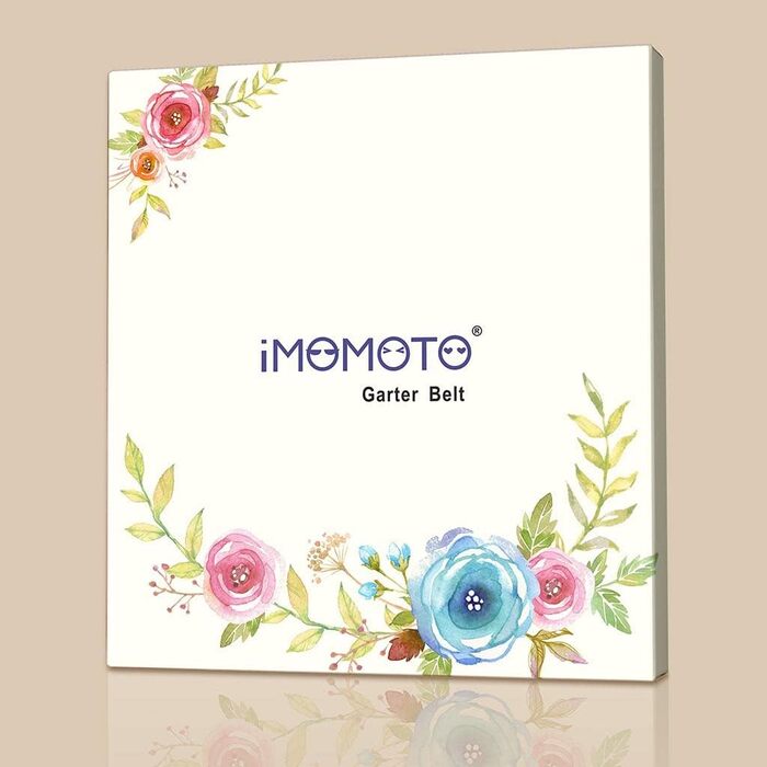 Чорний пояс для панчіх IMOMOTO Simplicity для жінок, 6 кліпсів для панчохів