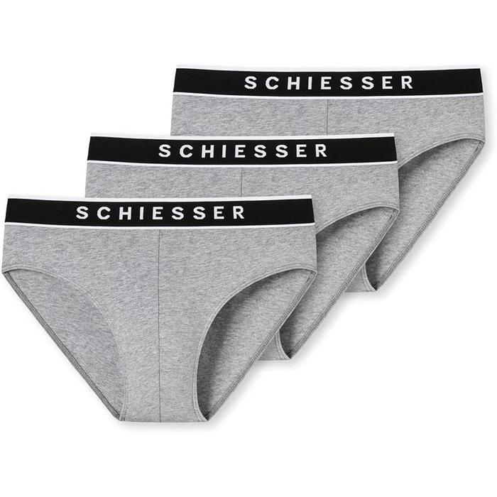 Сліпи Schiesser 95/5 Rio, 3 шт. в упаковці, сірий меланж, артикул 173984