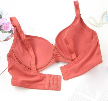 3 шт. бюстгальтери для жінок XCXC з кісточками, великі розміри, Push-Up, легкі, ідеальна посадка, класичний дизайн, регульовані бретелі, анти-провисання, комплект на кожен день та для відпочинку (Бежевий+Червоний+Чорний), розмір 80B