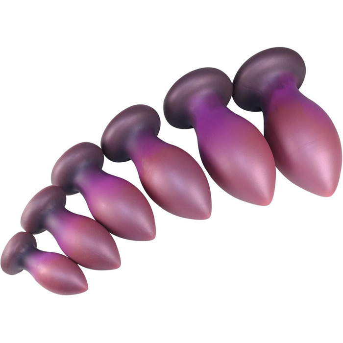 Анальний плагін Hrekssi 6 з м'якого силікону - великий анальний розширювач з присоскою, масажер простати, для чоловіків та жінок