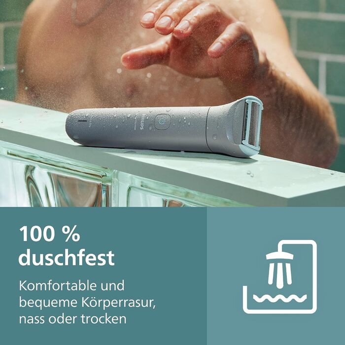 Тример для тіла та інтимних зон Philips Bodygroom Series 3000 BG3480/15, водонепроникний, з системою захисту шкіри, 80 хв роботи