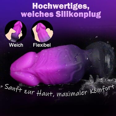 Анальний плагін для чоловіків та жінок, XXL, силіконовий, реалістичний, для початківців - секс-іграшка для анального задоволення