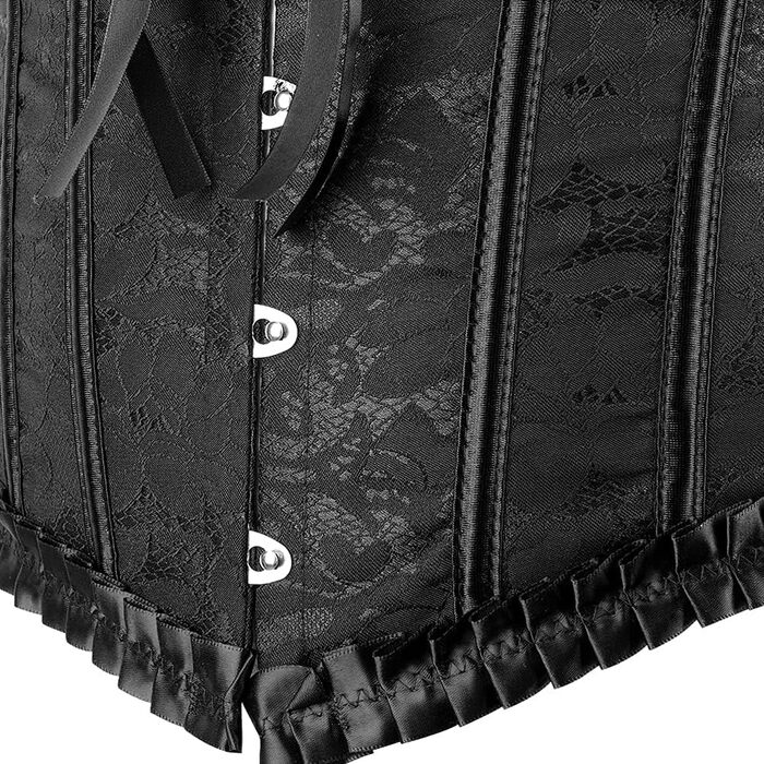 Корсет Grebrafan для жінок: чорний, мереживний, класичний (28-30)