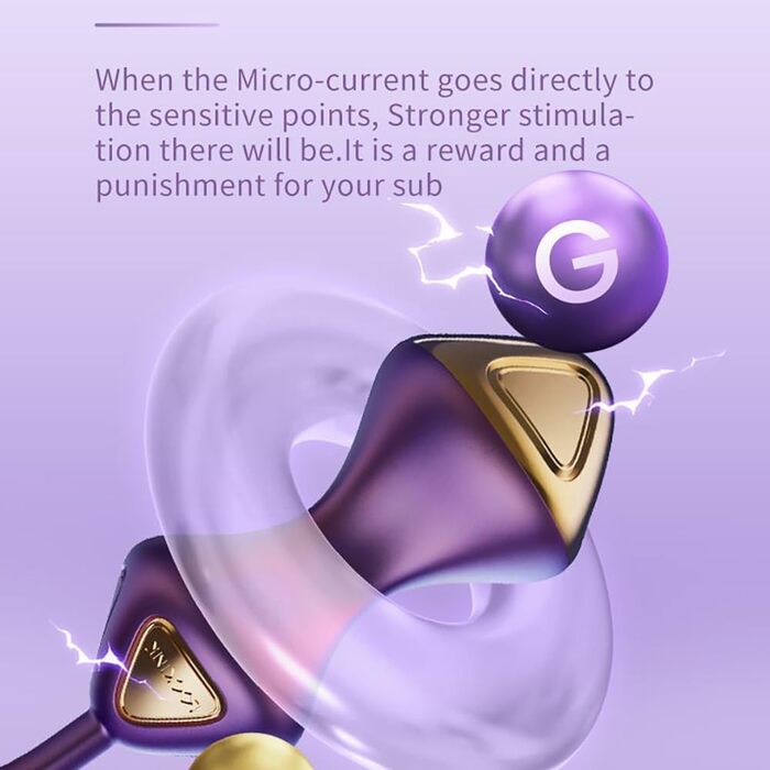 Електричний анальний вібратор Beckenbodentrainer для жінок з 5 рівнями шоку та 7 режимами вібрації. Стимулятор для вагіни та анусу, для пар. Колір: фіолетовий.