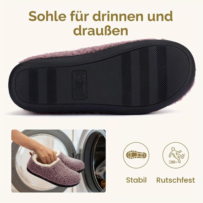 Жіночі домашні капці RockDove Nomad з ефектом пам'яті (Memory Foam), рожеві, розмір 39 EU