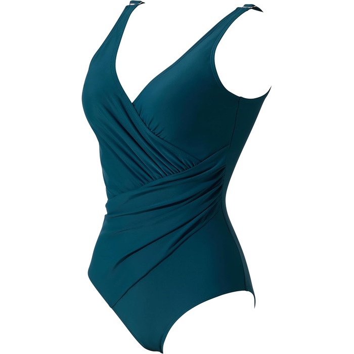 Сексуальний купальник RXRXCOCO V-подібний виріз, корегуючий животик, з відкритою спиною, з чашками, сапфірово-синій