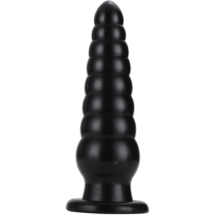 Анальний дildo Hrekssi XL з сильним присоском – гнучкий анальний масажер для дорослих, чорний