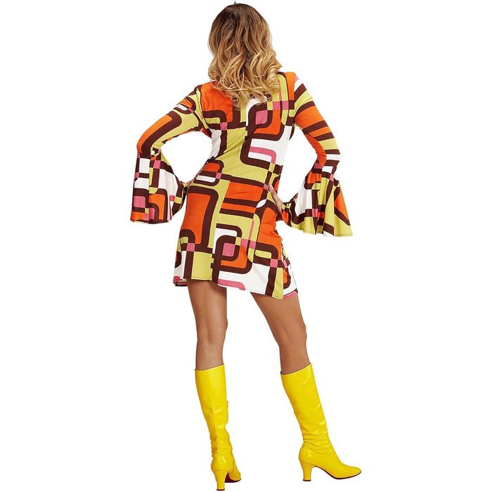 Сукня 70-х від Widmann Milano: вечірня мода, з рукавами-ліхтариками, для карнавалу, фестивалю, тематичної вечірки