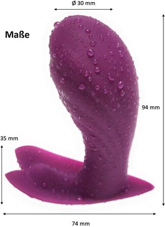 Вібратор-метелик Lustfactor для жінок з силікону | Бездротовий, з пультом керування | Для вагінальної та кліторальної стимуляції | Зарядний, USB | Інтимні іграшки для дорослих