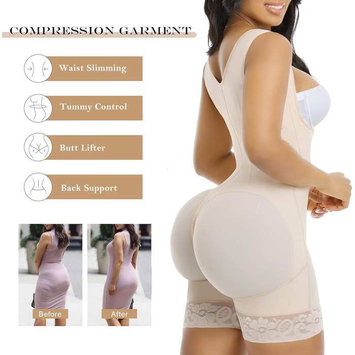 Корсет-м'який бюстгальтер YIANNA для жінок, модель 7306, чорний, L (M, бежевий), з сталевими кісточками, для формування фігури