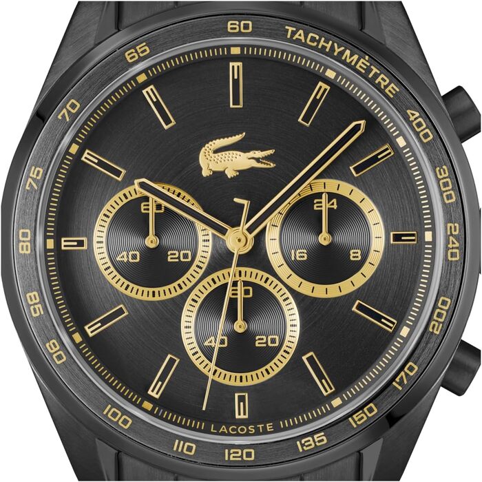 Чоловічий годинник Lacoste Boston Chronograph зі сталевим браслетом (Silver, Metal)