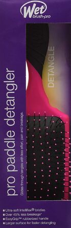 Щітка для волосся Wet Brush Pro Paddle Detangler Purple — розплутуюча гребінець з ергономічною ручкою EasyGrip та гнучкими щетинками Intelliflex, лімітована серія