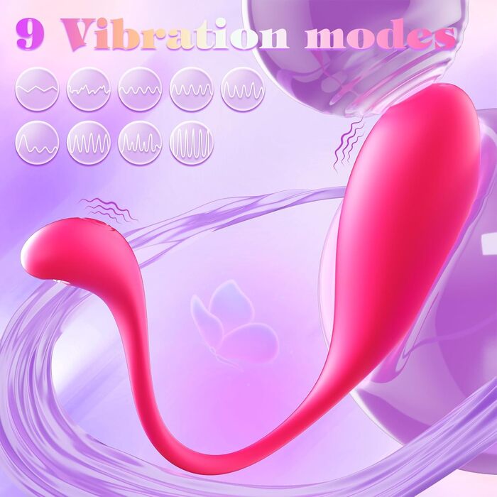 Вібратор жіночий з пультом дистанційного керування, 9 режимів, для інтимної насолоди. Іграшка для дорослих, червоний.