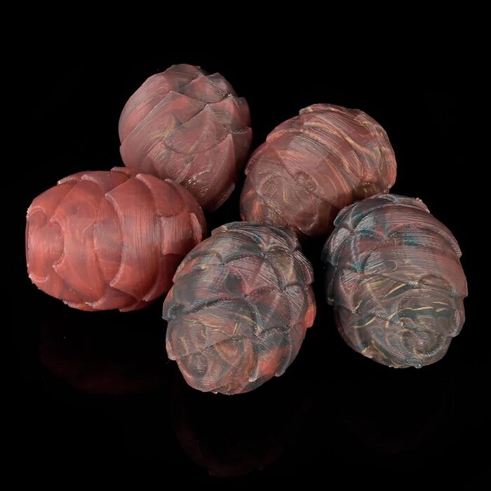 Анальні та вагінальні стимулятори Liebeskugeln Alien Sporen (3 шт.) - силіконові кулі для стимуляції, діаметр 3,4 см, довжина 4,2 см