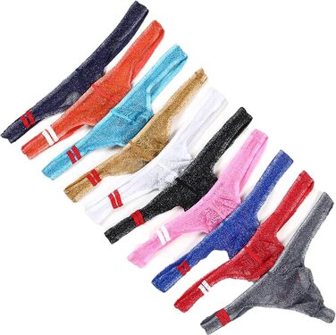 Танга чоловічі Faringoto з мережива, низька посадка, 10 шт. в наборі, 10 кольорів