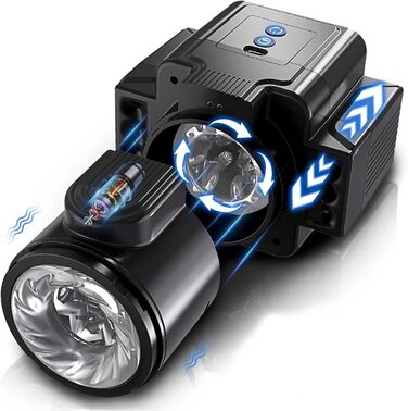 Електричний мастурбатор для чоловіків з 7 телескопічними та обертовими функціями, 7 режимів вібрації, компактний мастурбатор для соло-ігри