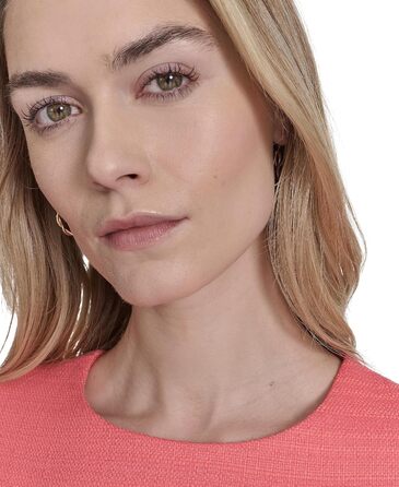 Сукня міні Tommy Hilfiger плісирована, з короткими рукавами, високий комір, розмір 38, колір сорбет