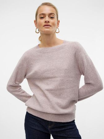 Жіночий в'язаний светр Vero Moda VMDOFFY, колір Woodrose, розмір L