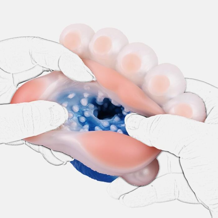 Масажер для чоловіків з 3D-силіконовою лапою, для самостійного використання, 4 моделі, преміум-якість