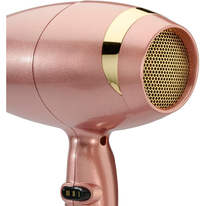 Професійний іонний фен BaByliss Rose Gold 2100W з керамічним покриттям, 3 температурні та 2 швидкісні режими, сріблястий, 5336PE EU