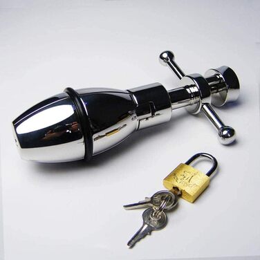 Анальний дилататор з нержавіючої сталі XXL для жінок та чоловіків - Keuschheitsgürtel, Buttplug, Asslock