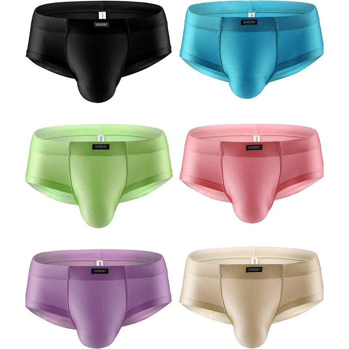 Сліпери чоловічі iKingsky Cheeky Slips (6 шт.) - сексуальна білизна з виділеним вигином, підтягуюча білизна для чоловіків